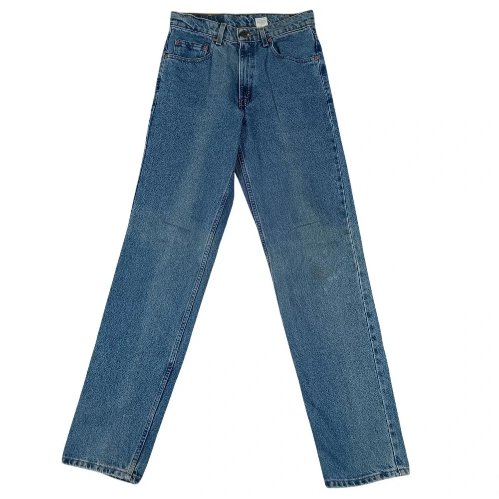 Vintage Levi's 550 Relaxed Fit Jeans Mens 29X34 Blue Fade Straight Leg 1998 Y2K